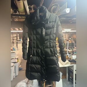Women's Brown Quilted Coat Michael kors
